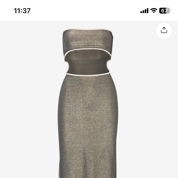 Baobab Mambo dress strapless size M never worn color Mineral - Picture 2 of 2